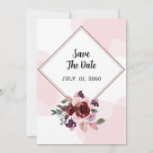 の山結婚の編集可能カードデザインテンプレート 招待状 (裏面)