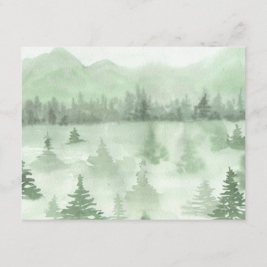 の山結婚囲カード エンクロージャーカード (裏面)