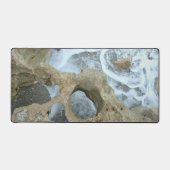 の岩吹木星FL渦巻く波と岩 デスクマット (正面)