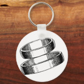 の帯結婚スケッチ キーホルダー (正面)