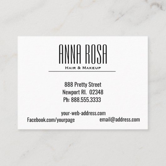 *~*の幾何学的な銀製のガーリーなターコイズの水彩画 名刺 (裏面)