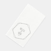 の幾何結婚フレーム白黒紙ゲストT (コーナー)