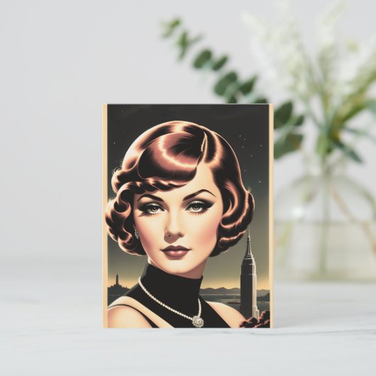 の広告ヴィンテージ美容用はがき ポストカード (スタンド正面)