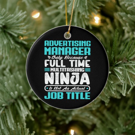 の広告役職スキル セラミックオーナメント (ツリー)