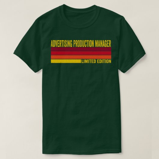 の広告Production Manager Tシャツ (デザイン正面)
