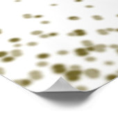 の座席結婚12テーブル金ゴールド紙吹雪 ポスター (角)