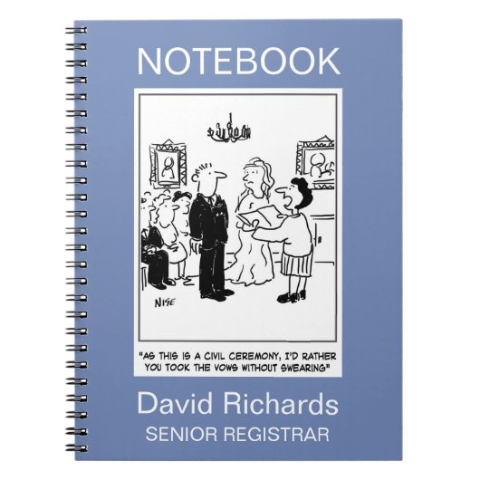 の式の要結婚求、名前の選択を追加。 ノートブック (正面)