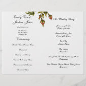 の式テンプレート結婚フローラ計画フライヤー (裏面)