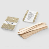 の式結婚プログラムファン – 金ゴールドグリッターFab ハンドファン (組立なし)