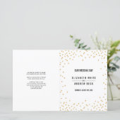 の式結婚プログラム華やかな金ゴールドグリッター (スタンド正面)