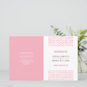 の式結婚プログラムboho模様ピンクサンゴ (スタンド正面)