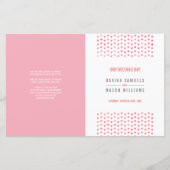 の式結婚プログラムboho模様ピンクサンゴ (正面)