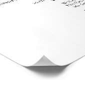 の式結婚プログラムChic Script ポスター (角)