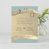 の式結婚招待状ゴールデンベールフローラ 招待状 (スタンド正面)