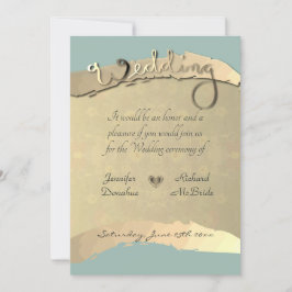 の式結婚招待状ゴールデンベールフローラ 招待状