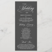 の式結婚、上品なエレガンスダークグレー プログラム (正面)