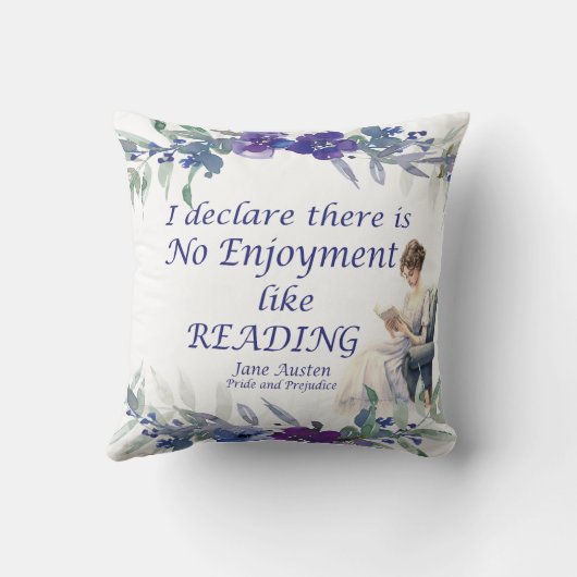 の引用文のような読楽しみはない クッション (裏面)