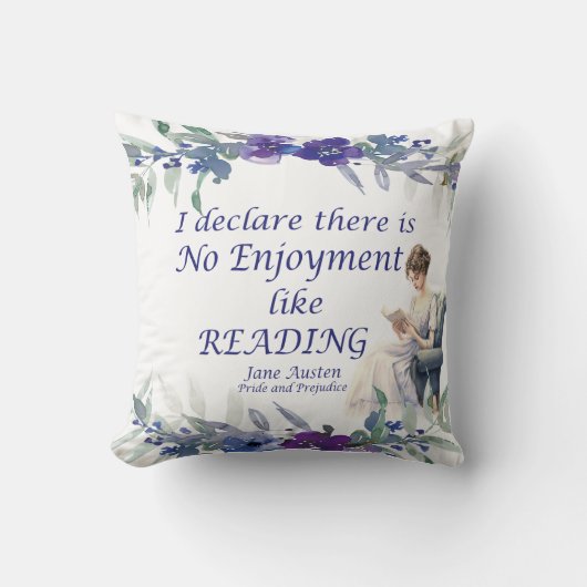 の引用文のような読楽しみはない クッション (正面)