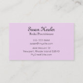 *~*の強いピンクの白熱［赤熱］光を放つな星の曼荼羅の治療師の霊気 名刺 (裏面)