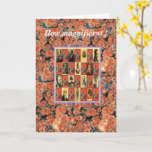 の彼らの印を残した14人の自然現象の紳士 カード (黄色い花)