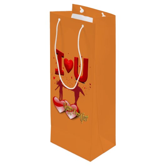 ～の後ずっと幸せである ワインギフトバッグ (裏面アングル)