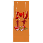 ～の後ずっと幸せである ワインギフトバッグ (裏面)