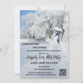 の後ずっと幸せに冬のワンダーランド結婚 招待状 (正面)