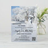 の後ずっと幸せに冬のワンダーランド結婚 招待状 (スタンド正面)