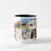 ～の後ずっと幸せに愛の笑いをパーソナライズ マグカップ (中央)