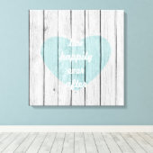 ～の後ずっと幸せに暮らす キャンバスプリント (インサイチュ (ウッドフロア))