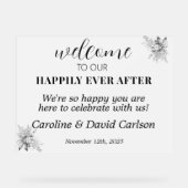 ～の後ずっと幸せに迎え結婚る アクリルサイン (正面)