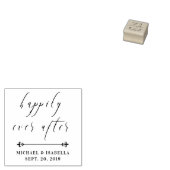 ~の後ずっと幸せに |カスタムウェディングタイポグラフィ ラバースタンプ (押印)