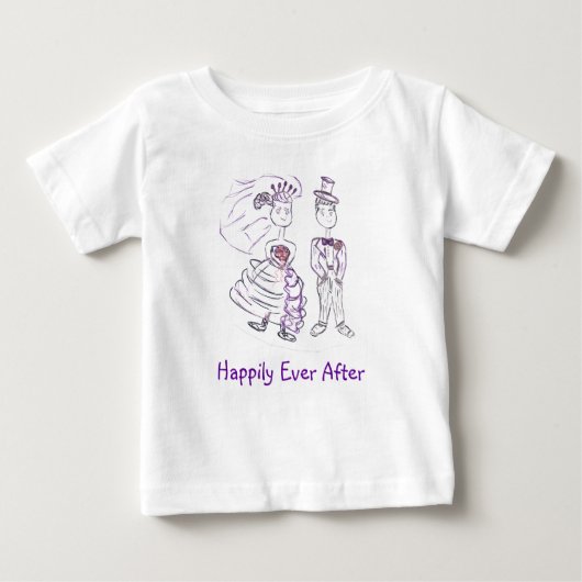 ～の後ずっと幸せに ベビーTシャツ (正面)