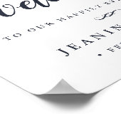 ～の後ずっと幸せに |結婚の案内記号 ポスター (角)