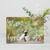 ～の後ずっと幸せに | 結婚発表 招待状 (スタンド正面)