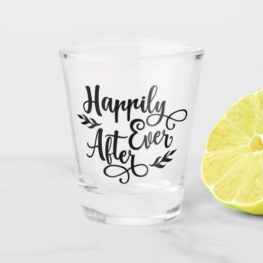 ～の後ずっと幸結婚福に ショットグラス (正面)
