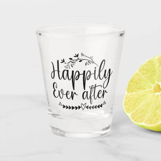 ～の後ずっと幸結婚福に ショットグラス (正面)