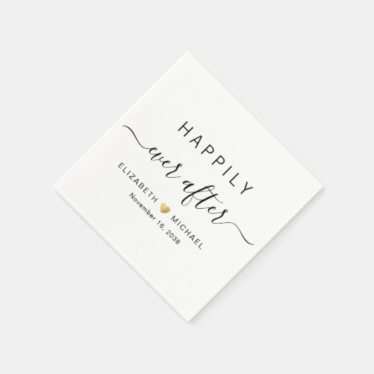 ～の後ずっと幸結婚福に スタンダードカクテルナプキン (角)