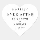 ~の後ずっと幸結婚福に ハートシール (正面)