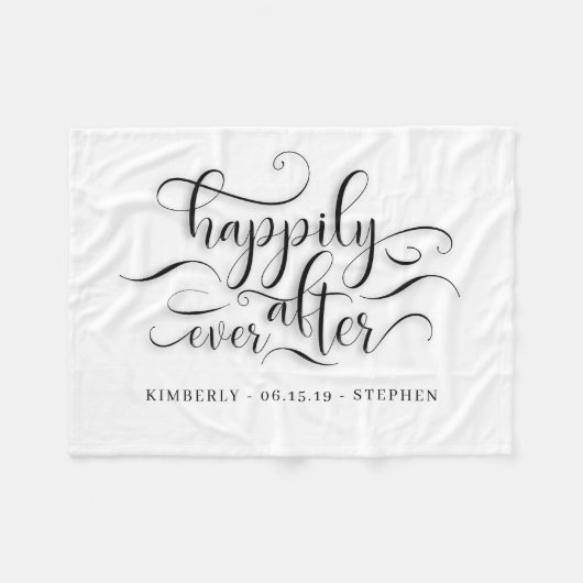~の後ずっと幸結婚福に フリースブランケット (正面(横))