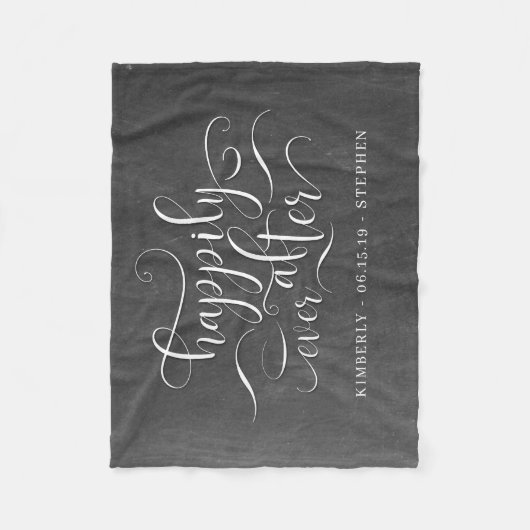 ～の後ずっと幸結婚福に フリースブランケット (正面)