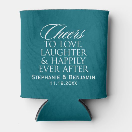 の後ずっと楽しく笑いを愛す結婚る応援 缶クーラー (正面)