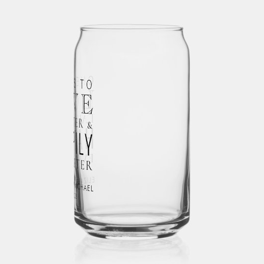 の後ずっと楽しく笑いを結婚愛す ガラス缶 (左)