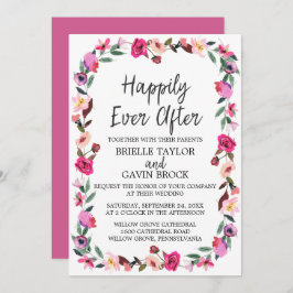 の後ずっと楽しく過ごすロマンチック結婚な童話 招待状