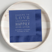 の後ずっと楽しそうに笑いを愛する応援結婚 箔ナプキン