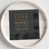 の後ずっと楽しそうに笑いを愛する応援結婚 箔ナプキン