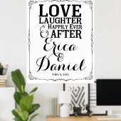 ~の後ずっと結婚幸せに迎える ポスター (ホームオフィス)