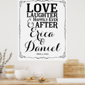 ~の後ずっと結婚幸せに迎える ポスター (キッチン)