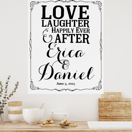 ～の後ずっと結婚幸せに迎える ポスター (キッチン)