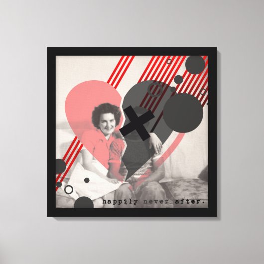 ～の後で幸いにも キャンバスプリント (正面)